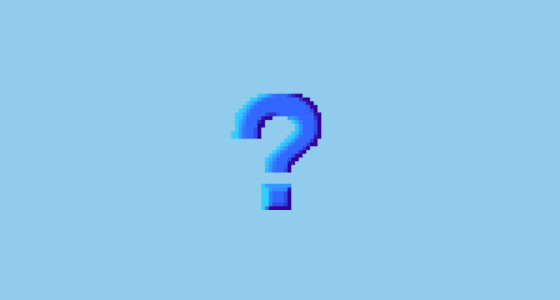 Interrogación Roja Emoji on au by KDDI Type D-2