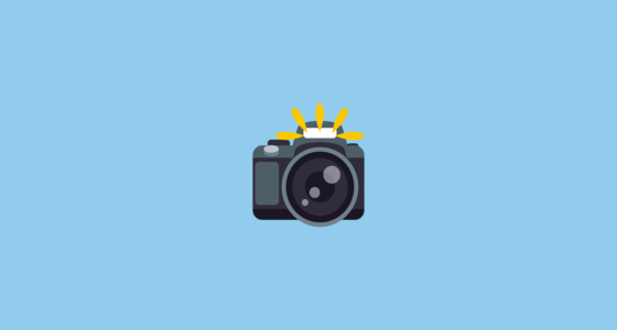 ๐ธ Cรขmera Com Flash Emoji on JoyPixels 3.1
