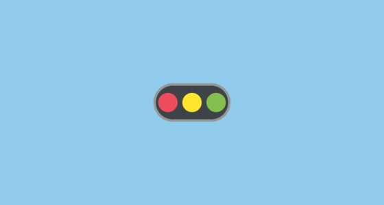 🚥 Horizontal Traffic Light Emoji on JoyPixels 2.0