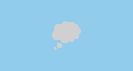 π Thought Balloon Emoji on JoyPixels 2.0