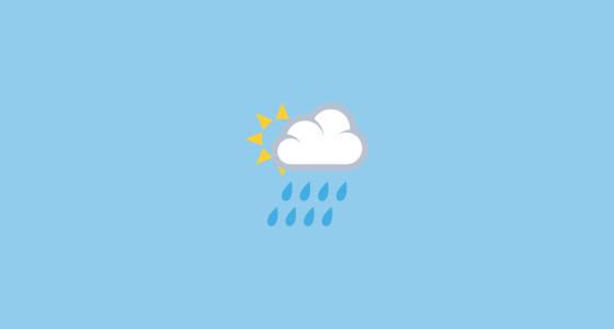 🌦️ Sun Behind Rain Cloud Emoji on JoyPixels 2.0