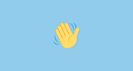 👋 挥手 Emoji on JoyPixels 2.1