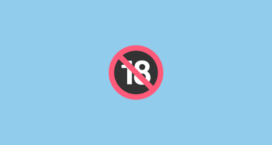 ๐ No One Under Eighteen Emoji on JoyPixels 2.2