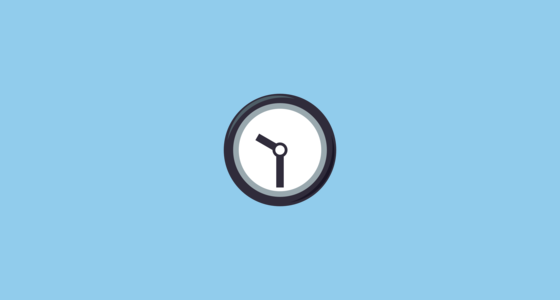 ๐ค Nine-Thirty Emoji on JoyPixels 3.0
