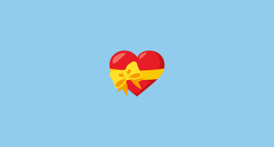 💝 Hart Met Strik Emoji on JoyPixels 3.0