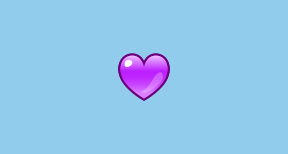💜 Cuore Viola Emoji on emojidex 1.0.33