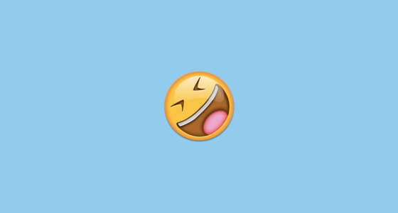 🤣 Se Rouler Par Terre De Rire Emoji on Exemples d'images d'Emojipedia 11.0
