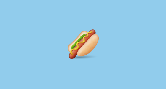 🌭 Hot Dog Emoji on Emojipedia Contoh Imej 3.0