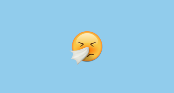 Smiley Rhum 🤧 Visage Qui Éternue Emoji on Exemples d'images d'Emojipedia 5.0