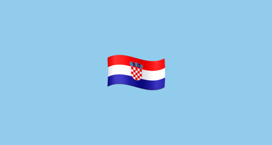 🇭🇷 Flag: Kroatien Emoji on Facebook 3.0