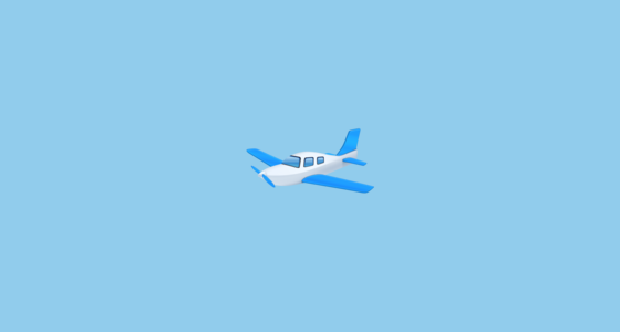 🛩️ 小型飞机 Emoji on Facebook 14.0