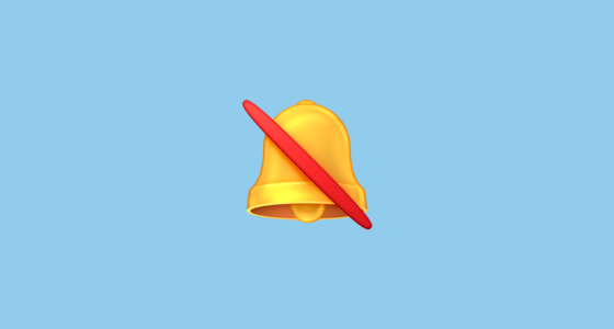 🔕 Bell with Slash Emoji on Facebook 15.0
