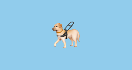 🦮 Guide Dog Emoji on Facebook 15.0