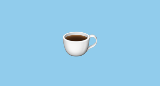 ☕ Hot Beverage Emoji on Facebook 15.0