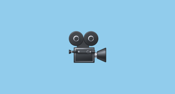🎥 Movie Camera Emoji on Facebook 15.0