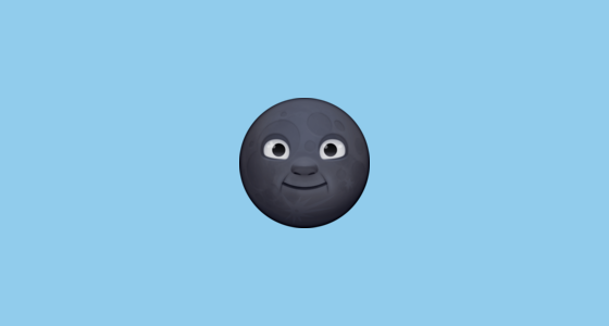 🌚 New Moon Face Emoji on Facebook 15.0