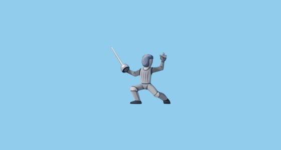 🤺 Person Fencing Emoji on Facebook 15.0