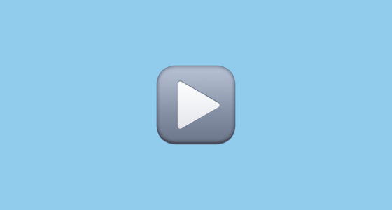 ️ Play Button Emoji on Facebook 15.0