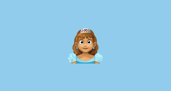 ๐ธ๐ฝ Princess: Medium Skin Tone Emoji on Facebook 15.0