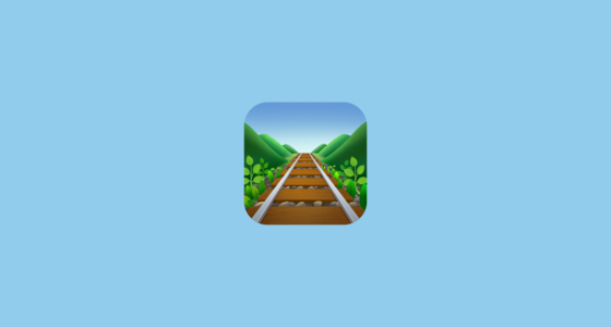 🛤️ Railway Track Emoji on Facebook 15.0