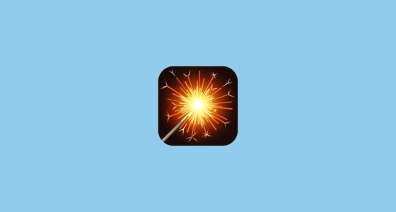 π Sparkler Emoji on Facebook 15.0