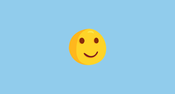 π Slightly Smiling Face Emoji on Messenger 1.0