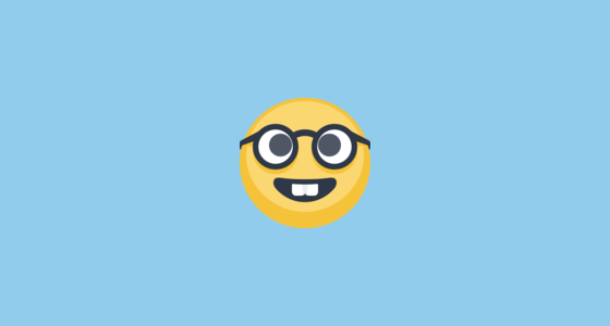 🤓 Nerd Face Emoji on Facebook 2.0