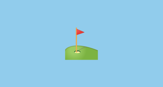 ⛳ Flag in Hole Emoji on Google Noto Color Emoji Android 11.0