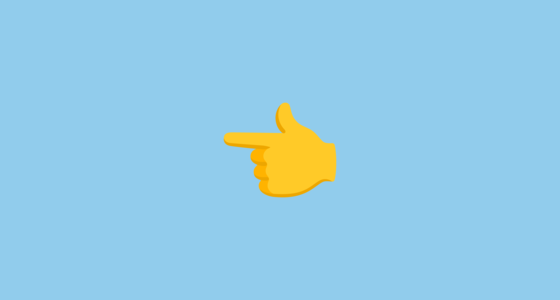 π Backhand Index Pointing Left Emoji on Google Noto Color Emoji 15.0