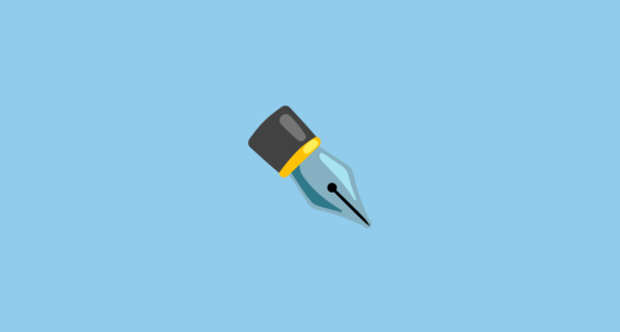 ️ Black Nib Emoji on Google Noto Color Emoji 15.0