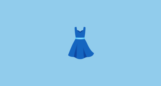 👗 Dress Emoji on Google Noto Color Emoji 15.0