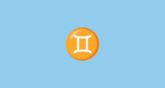 ♊ Géminis Emoji on Google Noto Color Emoji 15.0