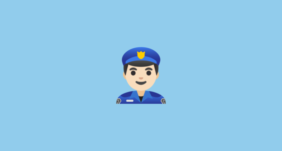 ๐ฎ๐ปโโ๏ธ Man Police Officer: Light Skin Tone Emoji on Google Noto Color ...