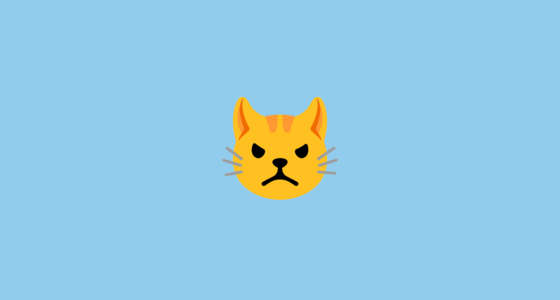 ๐พ ๋พฐ๋กํตํ ๊ณ ์์ด ์ผ๊ตด Emoji on Google Noto Color Emoji 15.0