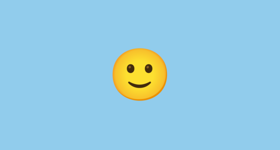 π Slightly Smiling Face Emoji on Google Noto Color Emoji 15.0