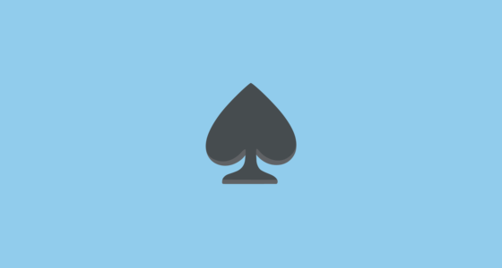 ♠️ Spade Suit Emoji on Google Noto Color Emoji 15.0