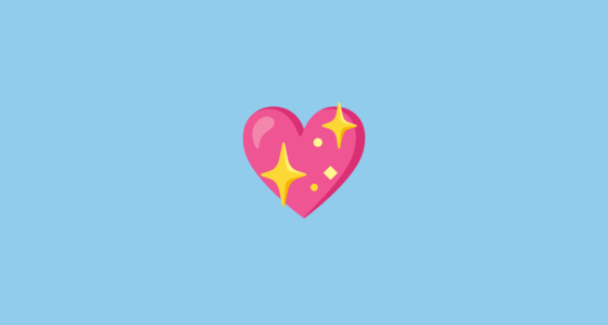 ๐ Sparkling Heart Emoji on Google Noto Color Emoji 15.0