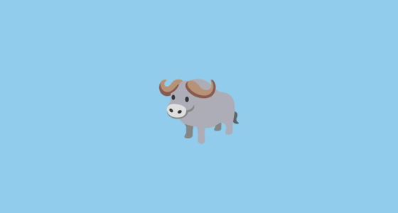 🐃 Water Buffalo Emoji on Google Noto Color Emoji 15.0