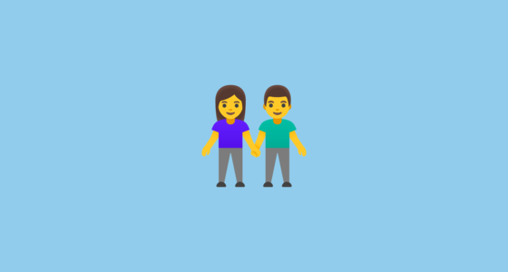 π« Woman and Man Holding Hands Emoji on Google Noto Color Emoji 15.0