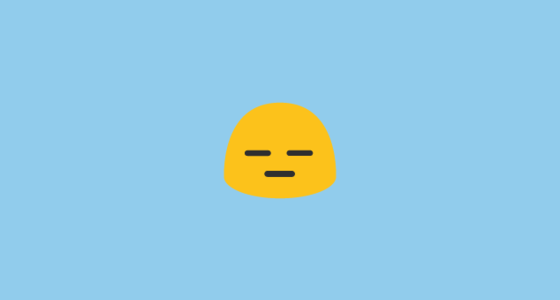 😑 무표정한 얼굴 Emoji on Google Noto Color Emoji Android 6.0.1