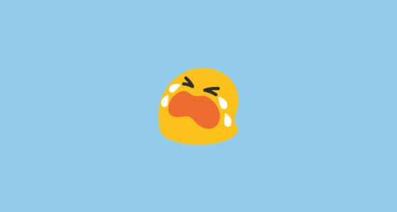 😭 Loudly Crying Face Emoji on Google Noto Color Emoji Android 6.0.1