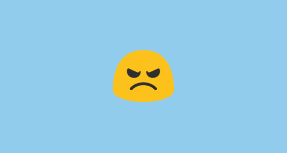 😠 Angry Face Emoji on Google Noto Color Emoji Android 7.0