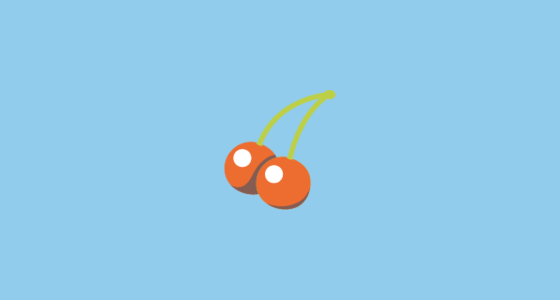 🍒 Kersen Emoji on Google Noto Color Emoji Android 4.4