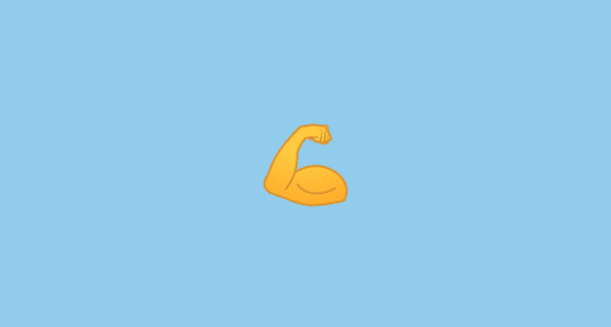 💪 肌肉 Emoji on JoyPixels Animations 3.5