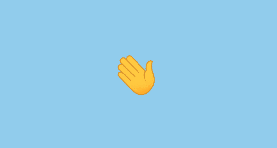 👋 挥手 Emoji on JoyPixels Animations 3.5