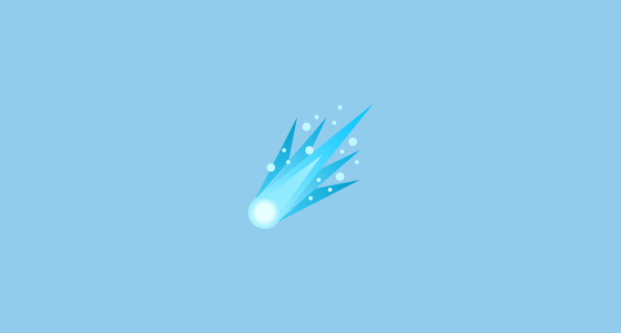 ☄️ Meteorito Emoji on JoyPixels 5.5