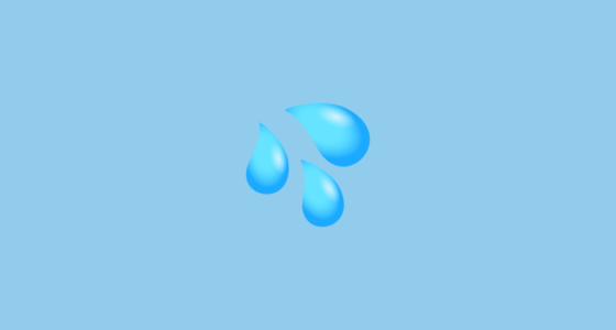 💦 汗滴 Emoji on JoyPixels 6.0