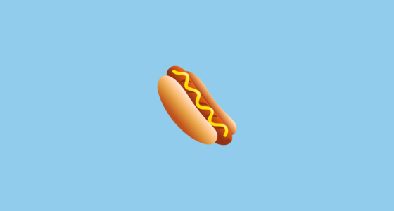 🌭 Hot Dog Emoji on JoyPixels 6.6