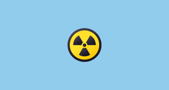 ☢️ 방사능 Emoji on JoyPixels 7.0