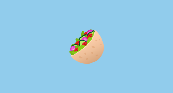 🥙 Roti Kebab Emoji on JoyPixels 7.0